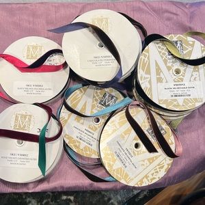 Lot of Vintage Midori Velvet/Satin Ribbon